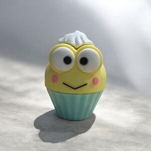 Keroppi Cupcake Character Lip Gloss - Yellow and Blue